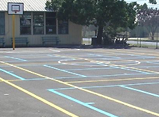 school playground line marking